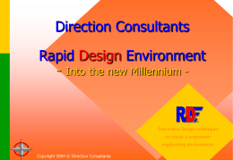 Rapid Design Environment - Into the new Millennium