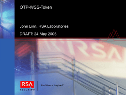 OTP-WSS-Token