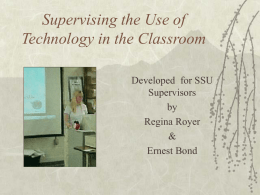 Supervising the Use of Technology in the Classroom Bond