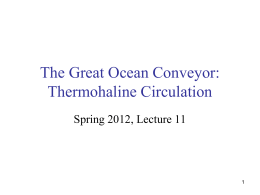 The Great Ocean Conveyor: Thermohaline Circulation