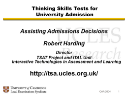 ICT in Assessment and Learning