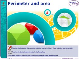 Perimeter and area