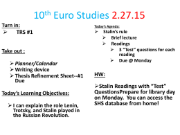 10th Euro Studies 2.27.15