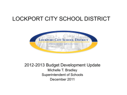 LOCKPORT CITY SCHOOL DISTRICT