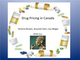 Pharmaceutical Industry in Canada