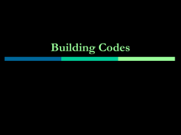 Building Codes - Casper College