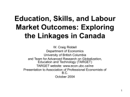 Education, Skills, and Labour Market Outcomes: Exploring
