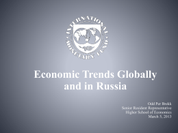 Russia – The Way Out of The Economic Downturn