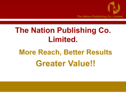 Advertising Options - The Nation Publishing Co. Limited