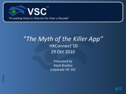 IMS Reality vs Hype HKConnect’09 29 Oct 2009