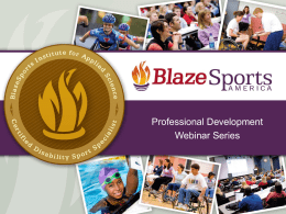 BlazeSports Institute For Applied Science