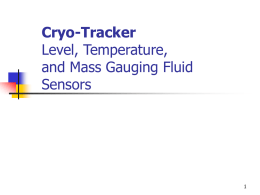 Cryo-Tracker™ Level, Temperature, and Mass Gauging Fluid