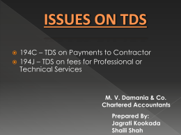194J-TDS On Professional Fees