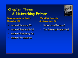 Network Primer - CS 4474
