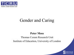Gender and Caring - Men in Childcare