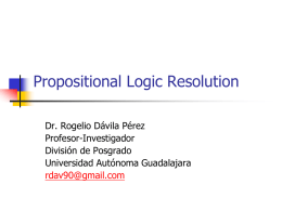 Predicate Logic (Resolution)