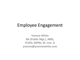 Employee Engagement - Inspiring Wo