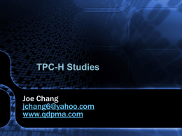 TPC-H Studies