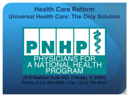 Universal Health Care as the Civil Rights Struggle of the