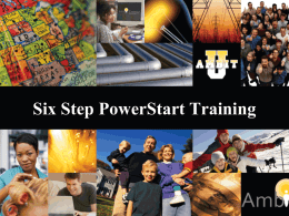 Six Step PowerStart Training