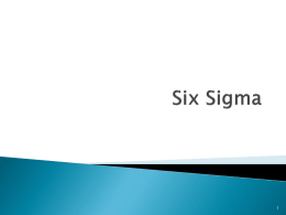 Six Sigma - Learning With Larry