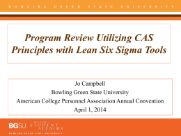 Program Review Utilizing CAS Principles with Lean Six