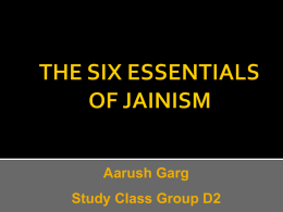 THE SIX ESSENTIALS OF JAINISM