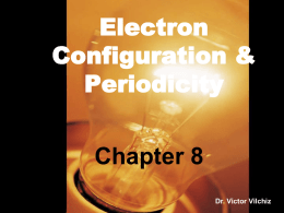 Electron Configuration & Periodicity