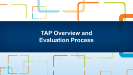 What are the 4 main components of TAP and what is the