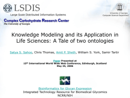 Knoledge Modeling and its application in Life Sciences: A