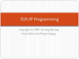 TCP/IP Programming