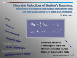 Integrable Reductions of Einstein’s Field Equations
