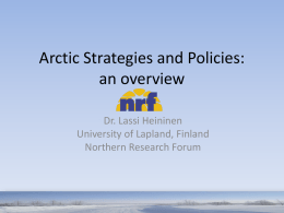 Arctic Strategies & Policies