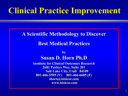Clinical Practice Improvement