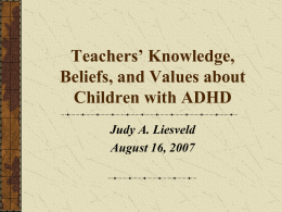 Teachers’ Knowledge, Beliefs, and