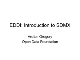 INEGI: Introduction to SDMX