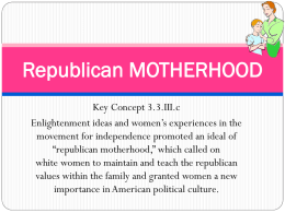 Republican MOTHERHOOD