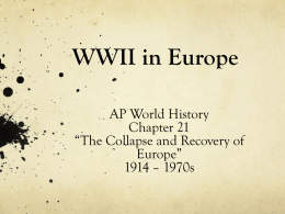 WWII in Europe