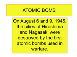 ATOMIC BOMB - World history