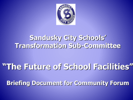 The Future of our School Facilities PPT - scs