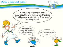 PowerPoint Making a model wind turbine