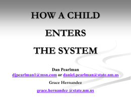 Power Point for How a Child Enters the System