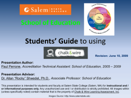Students’ Guide to using
