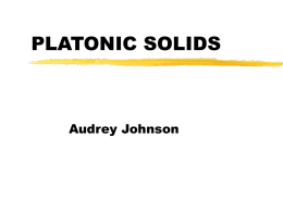 PLATONIC SOLIDS - Mathematical sciences