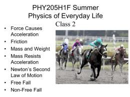 PHY205 Physics of Everyday Life