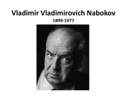 Vladimir Vladimirovich Nabokov 1899-1977