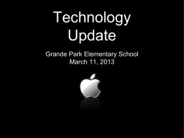 Technology Update - Oswego Community Unit School District 308