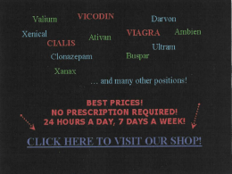 Adolescent Abuse of Prescription Drugs