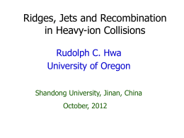 Ridges, Jets and Recombination in Heavy