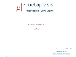Metaplasis BioMedical Consulting